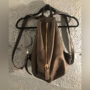 Dream Control Triangular backpack, faux leather, slate grey